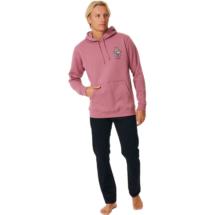 2024 Rip Curl Mens Search Icon Hooded Fleece CFEGL9 - Mushroom